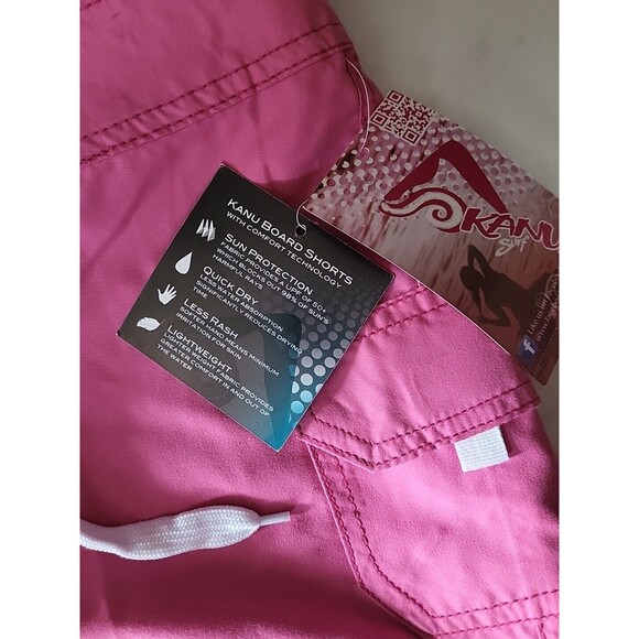 kanu surf women board shorts. Size 0. Pink. NWT. Lightweight, Breathable, Sun - Picture 3 of 14